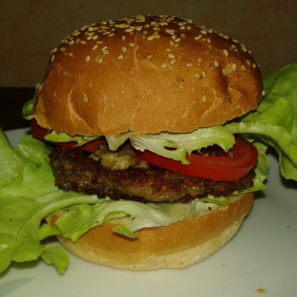 Hamburger maison vegan